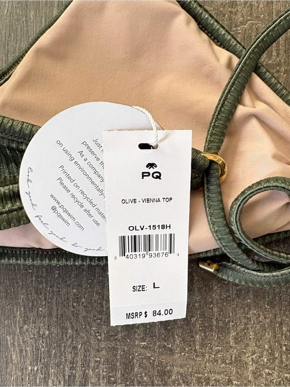 PQ Swim Vienna Top - Size Large NEW! - Picture 6 of 8